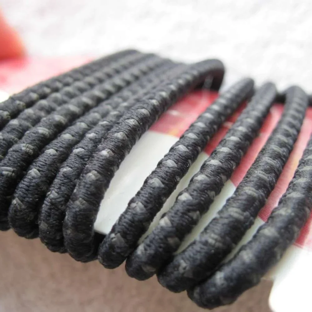 10 Black 2011 Goody Ouchless Stay Put Ponytailer Hair Bands No Metal Elastics